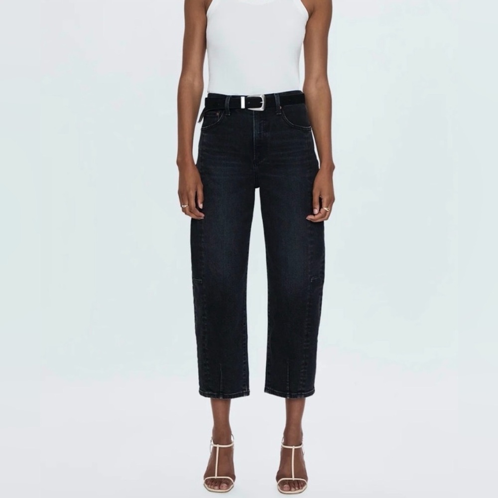 PISTOLA ELI HIGH RISE BARREL JEAN - DARK MIDNIGHT Women's SIZE 28